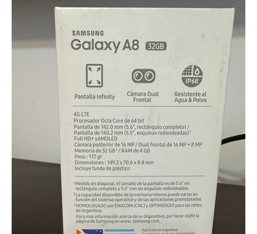 Samsung Galaxy A8 (2018) 32 Gb  Negro 4 Gb Ram