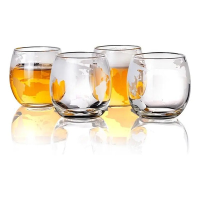 Set 4 Vasos De Whisky Cristal Copa De Cóctel Vasos De Bar | MercadoLibre