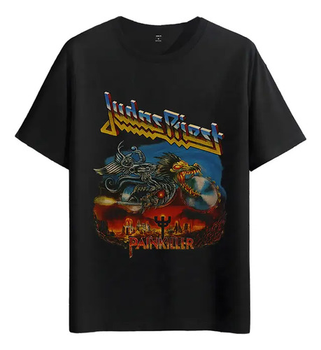 Tshirt Muscle Freaks Judas Priest Painkiller Estilo Heavy