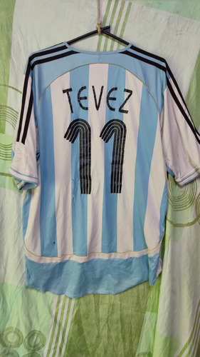 Camiseta Afa Selección Argentina #11 Tevez 2006 Xl 