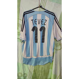 Camiseta Afa Selección Argentina #11 Tevez 2006 Xl 