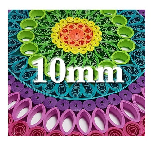 10 Block De Papel Filigrana De 10mm Quilling