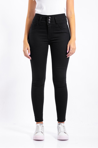 Jeans Jean Mujer Elastizados Tiro Alto Chupin Dama Calce Perfecto Premium Talles 2