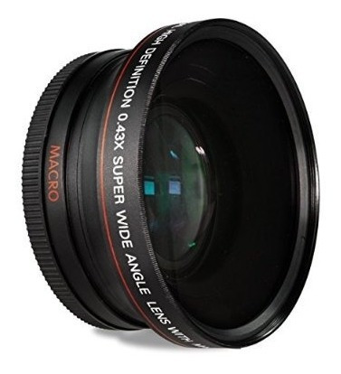 Los 52mm 0.43x Lente Gran Angular Y Macro Para Nikon D3200 D