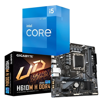 Core i5 12400F+マザーバードセット Kit Upgrade Intel Core i5 12400F + Placa Mãe H610 + 16GB DDR4
