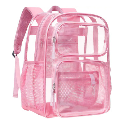 Mochila Transparente Escolar Pvc Impermeable Fondo Reforzado | MercadoLibre