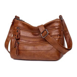 Bolso De Hombro De Piel Suave De Gran Capacidad Para Mujer