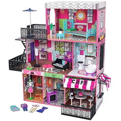 Casa De Muñecas De Madera Tipo Loft De Kidkraft Brooklyn Co Color Multi | Envío gratis