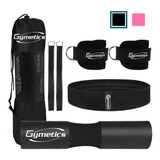 Exclusivo Set Cojin Protector Barra Olimpica Gym Tobilleras