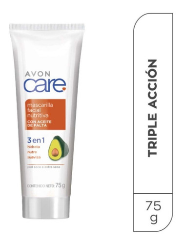 Mascarilla Facial De Hidratacion Intensiva Avon Care Palta Tipo De Piel Seca