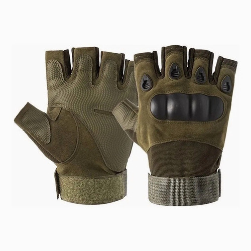 Guantes Tacticos Militar Medio Dedo Motocicleta Y Bicicleta