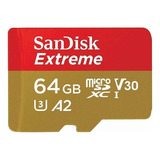 Tarjeta De Memoria Sandisk Sdsqxa2-064g-an6ma  Extreme Con Adaptador Sd 64gb