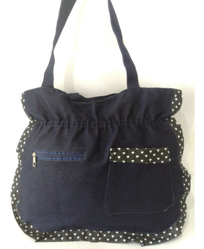 Bolsa Sacola De Pano Tipo Jeans Produto Artesanal