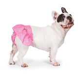 Bombacha Sanitaria Para Perra En Celo. Color Rosa. Pug