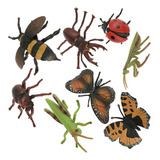 Juego De 8 Piezas De Juguete Para Insectos, Plástico 3d, Kit