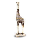 Estátua Girafa Decoração Estante Casa Sala Quarto Elegance