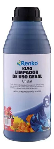 Desinfetante Mirax Alta Diluição Uso Geral Cristal Renko 1l