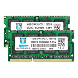 Green Pc3 12800s 4gbx2 Ddr3l 1600mhz Sodimm 4gbx2