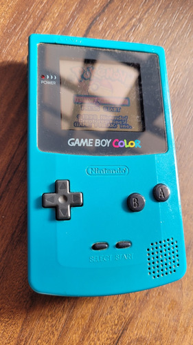 Console Portátil Game Boy Color Teal Com Fita Pokemon Tcg