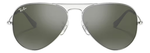 Anteojos De Sol Ray Ban Aviator Rb3025 003 Silver Metal