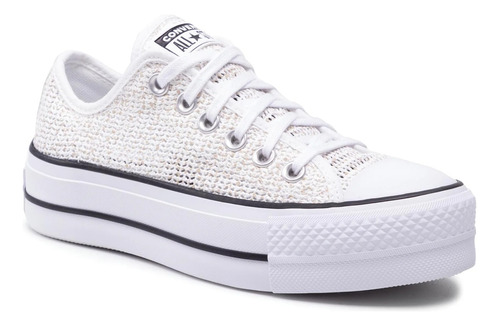 Converse Plataforma Chuck Taylor Ox Tejido Blanco/multicolor