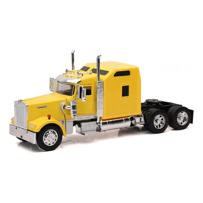 Camión Kenworth W900 1:32 Amarillo New Ray Cofre Abatible Coleccionable | Envío gratis