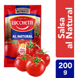 Salsa De Tomates Al Natural Lucchetti 200g