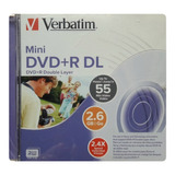 Mini Dvd+r Verbatim Doble Capa 55min Video 2.6gb 2.4x