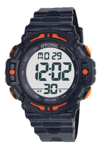 Reloj Stone Digital Hombre  Sumergible Luz Alarma Garantia 