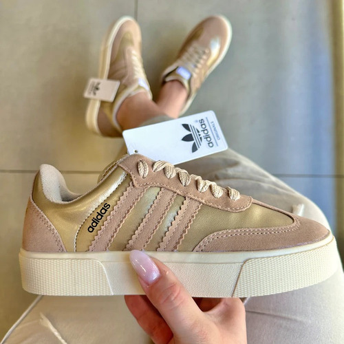 Tênis adidas Samba Dourado Gold Unissex Tamanho 36