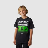 Polera Lifestyle Niño Kawasaki Negro Fox