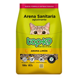 Arena Sanitaria Para Gatos Topk9 Aroma Limón 10kg