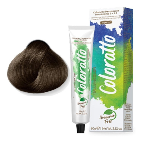 Coloração Sem Amônia Coloratto Itallian 60g Profissional