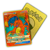 Carta Pokemon Em Metal Charizard Mosaico - Colecionador