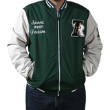 Chaquetas Universitarias Tipo Teddy Color Negro,verde Y Café  Talla S Y M