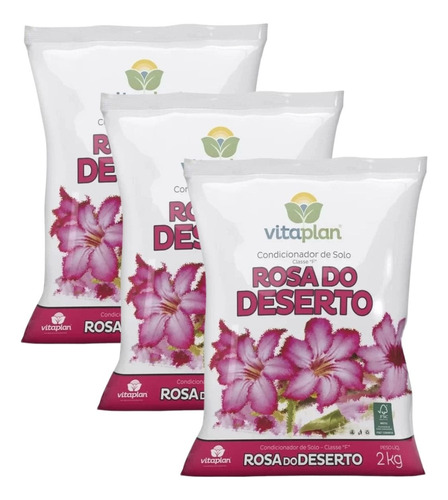 Terra Fertilizante Condicionador Solo P/ Rosa Do Deserto 6kg