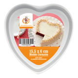 Molde Corazón Para Pastel 15.5 X 6 Cm Aluminio San Valentín