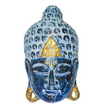 Máscara Decoração Enfeite De Parede Madeira Cabeça De Buda