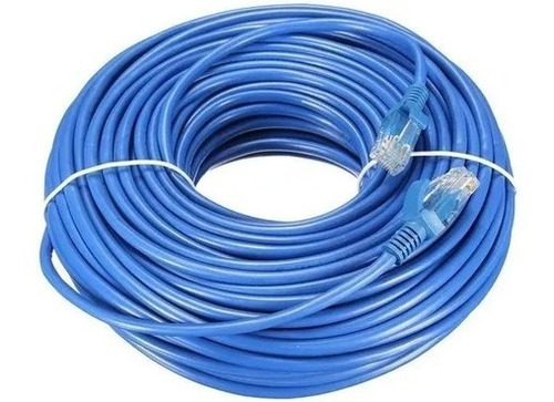 Cable De Red Para Internet 5e 20 Metros Azul Rj45 