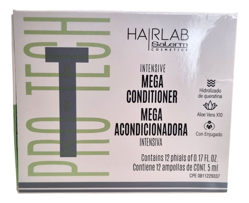 Ampolleta Salerm Mega Acondicionadora 12 Unidades 5ml C/u