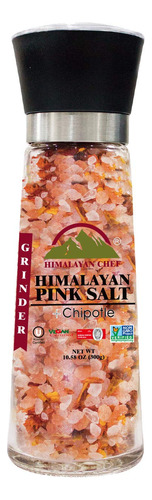 Himalayan Chef Sal Rosa Con Chipotle, Molinillo Alto De Vidr