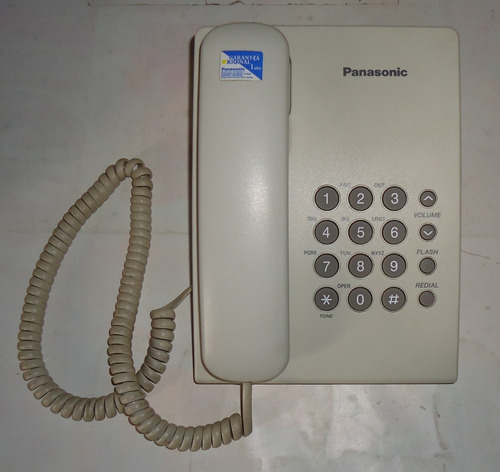Teléfono Fijo Panasonic Blanco Funcionando Excelente Estado