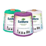 Kit 7 Unidades Barbante Euroroma 600g N6 Cores Variadas Cor Outro