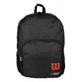 Mochila Wilson Urbana Deportes Gym Impermeable Unisex Color Color Negro