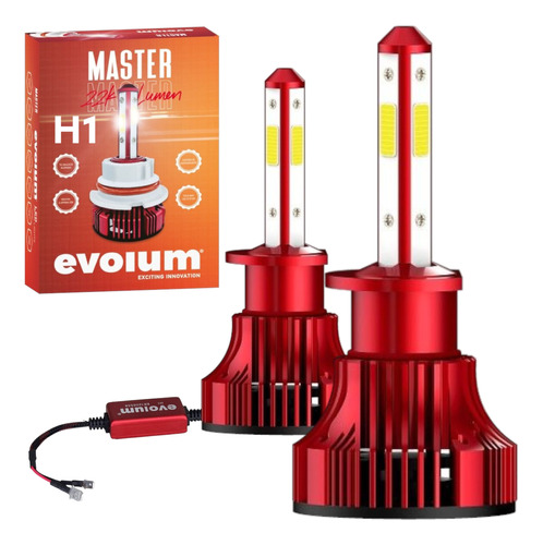 Focos Led Kit Automotriz 4 Caras Master Alta Baja 22000lm