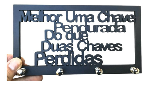 Porta Chaves Engraçado Melhor 1 Chave Decorativo Mdf Madeira