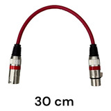 Cable Canon, Xlr Para Micrófono Mezcladora Macho-hembra 30cm