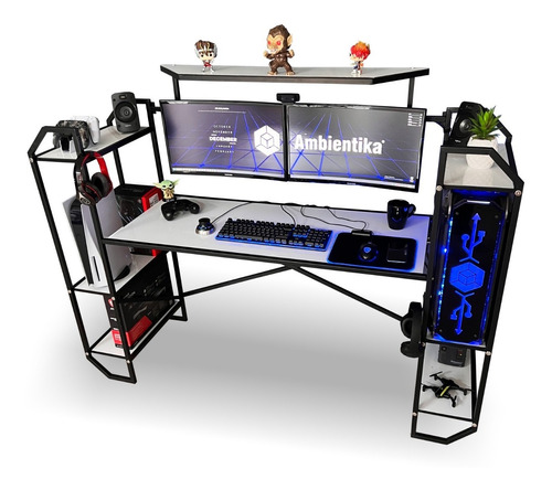 Desk-top Modelo H Escritorio Gamer Ambientika