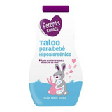 Talco Para Bebé Parent's Choice Hipoalergénico Azul 200g
