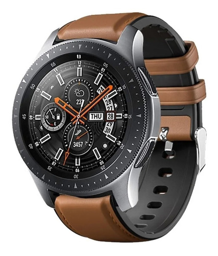 Correa De 22mm Para Galaxy Watch De Caucho Y Piel Premium D8